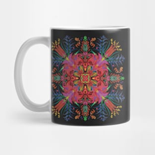 Folkloristic pattern with flower elements Mug